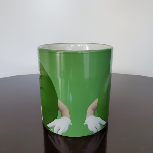 Official GREEN M&M Coffee Tea Beverage Mug Novelty Graphic Logo Candy Like New - Picture 2 of 6